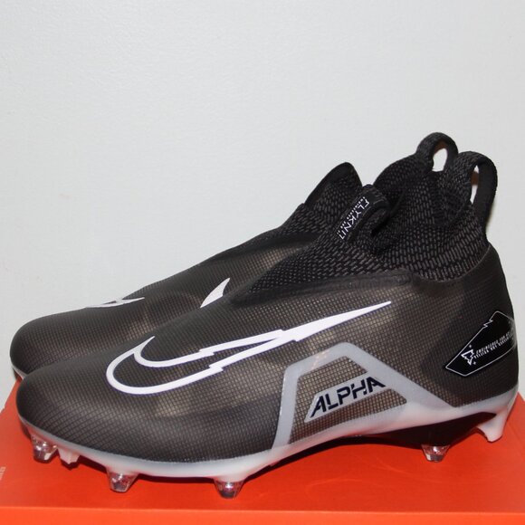 Nike Alpha Menace Elite 3 Detachable Football Cleats Mens 12.5 Black White main image 5